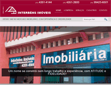 Tablet Screenshot of interbensimoveis.com.br